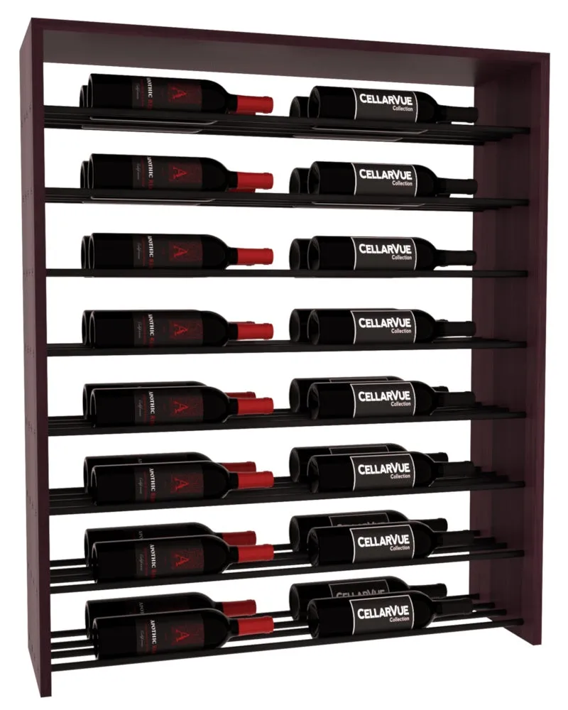 InstaCellar - 35" Horizontal Double Deep Top Display - Black Metal Rods