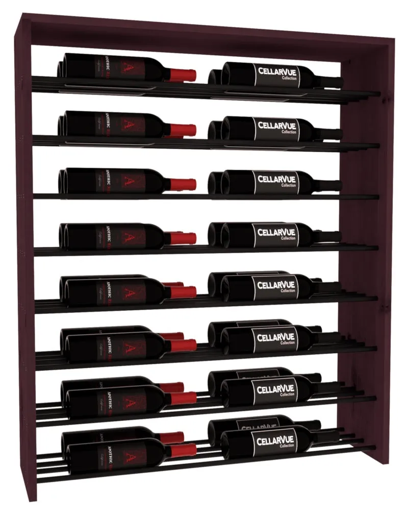 InstaCellar - 35" Horizontal Double Deep Top Display - Black Metal Rods