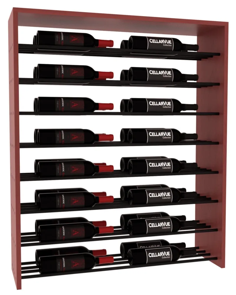 InstaCellar - 35" Horizontal Double Deep Top Display - Black Metal Rods