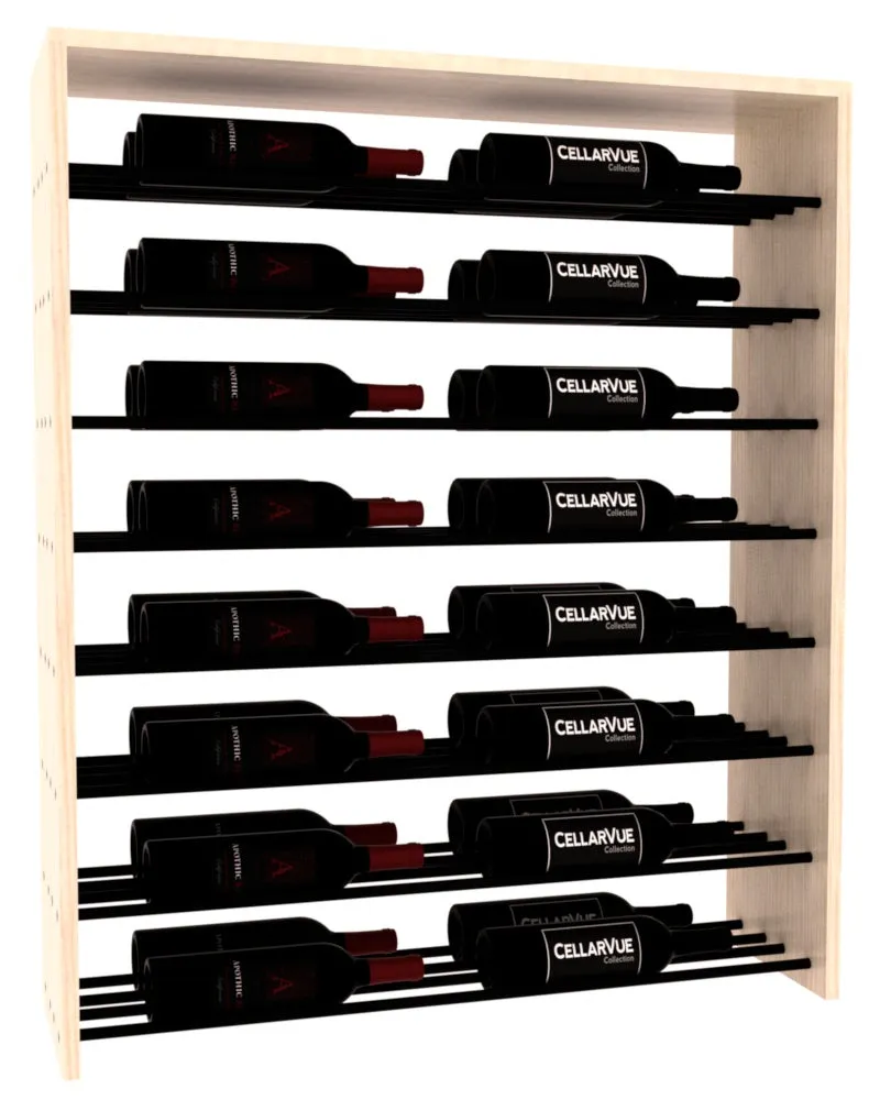 InstaCellar - 35" Horizontal Double Deep Top Display - Black Metal Rods