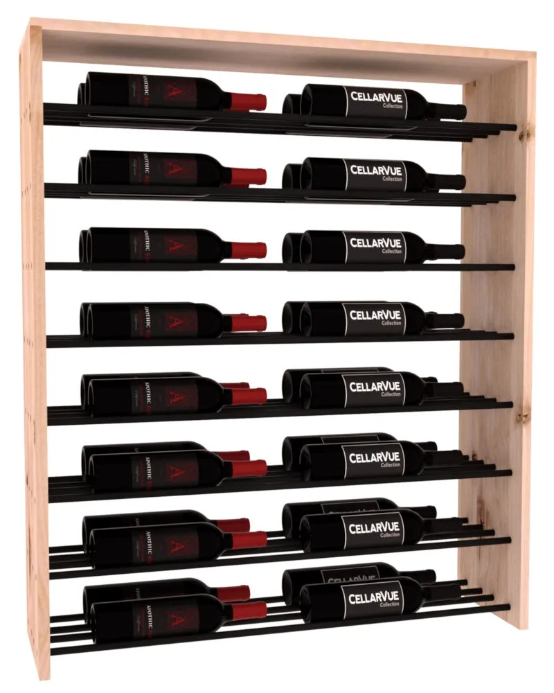InstaCellar - 35" Horizontal Double Deep Top Display - Black Metal Rods