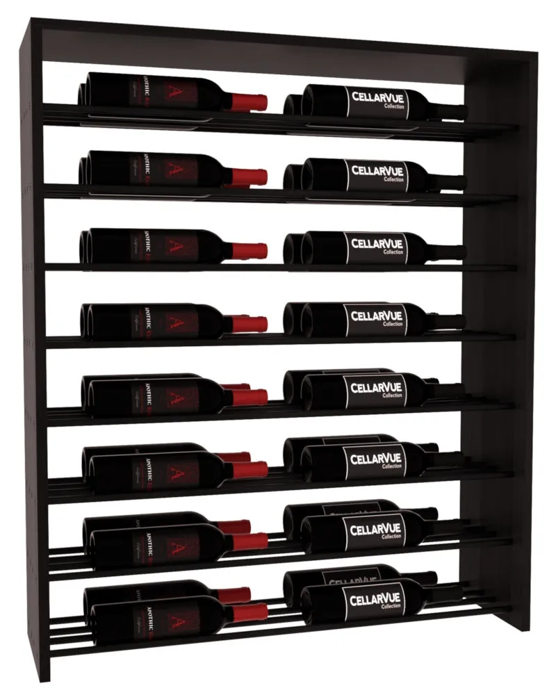 InstaCellar - 35" Horizontal Double Deep Top Display - Black Metal Rods