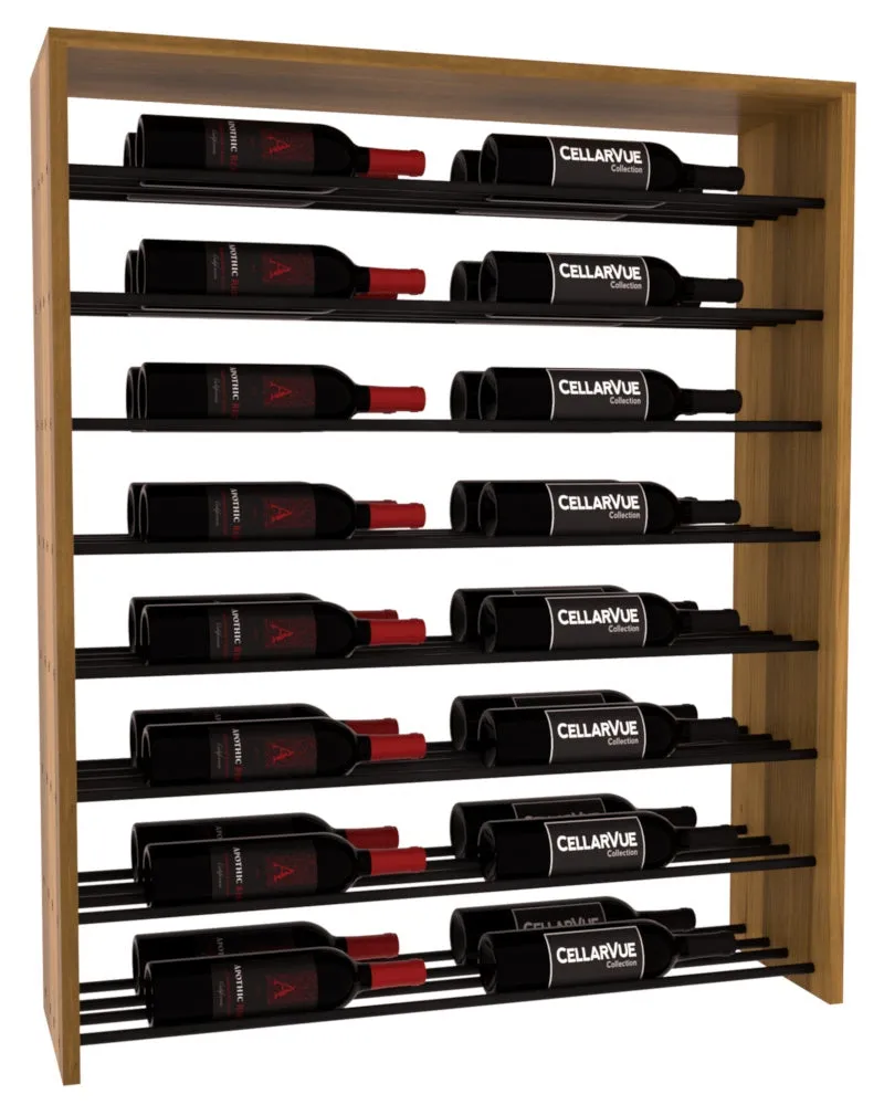 InstaCellar - 35" Horizontal Double Deep Top Display - Black Metal Rods