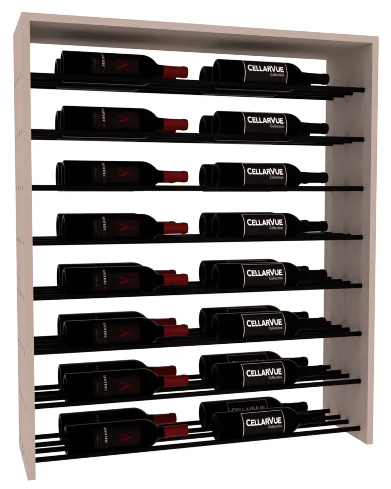 InstaCellar - 35" Horizontal Double Deep Top Display - Black Metal Rods