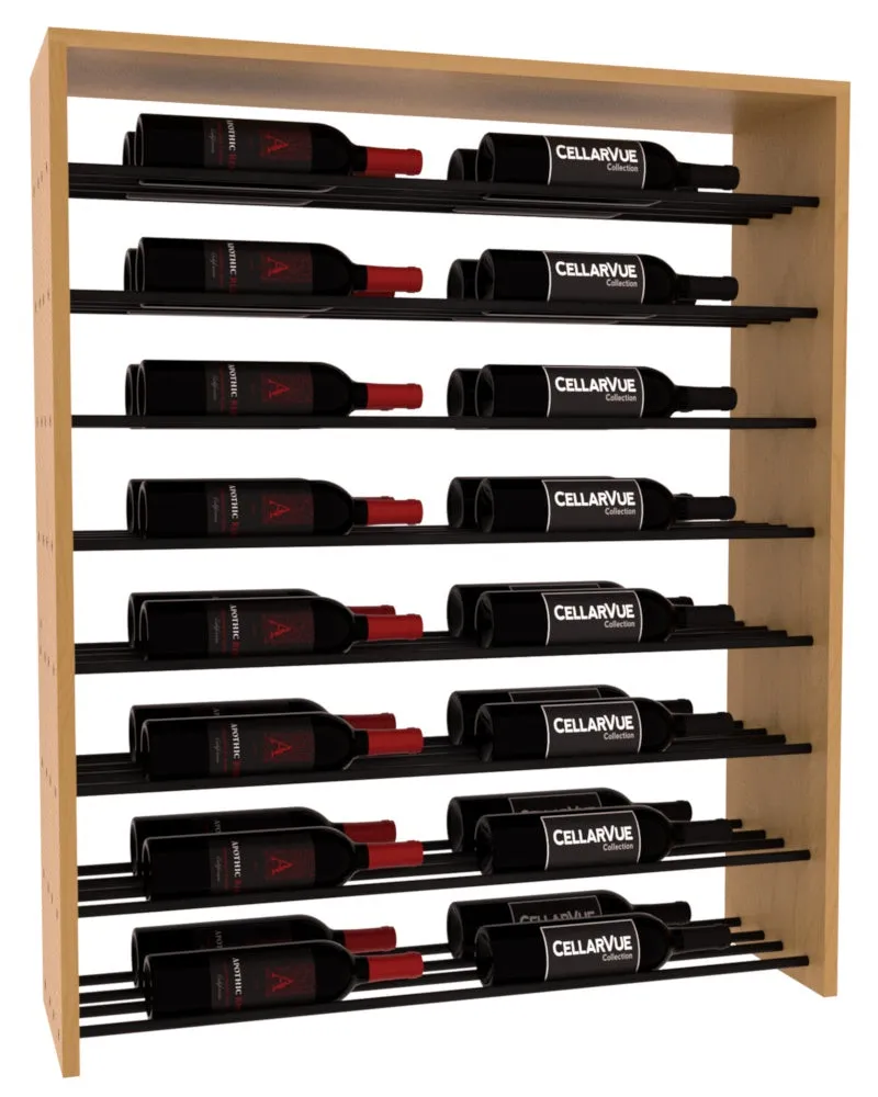 InstaCellar - 35" Horizontal Double Deep Top Display - Black Metal Rods