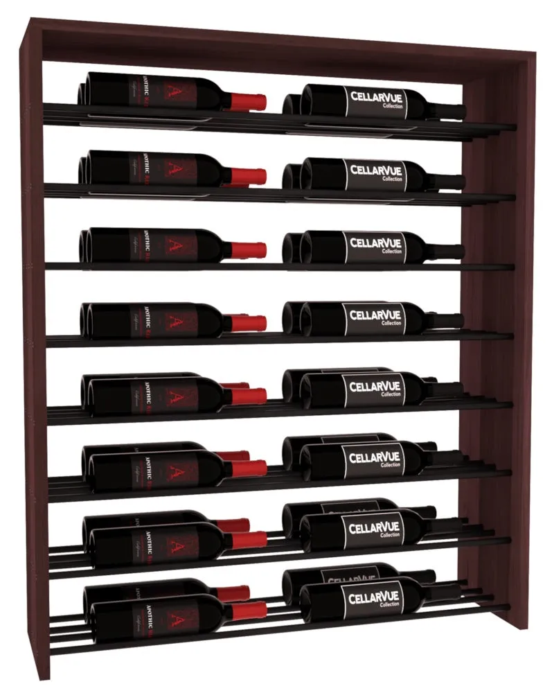 InstaCellar - 35" Horizontal Double Deep Top Display - Black Metal Rods