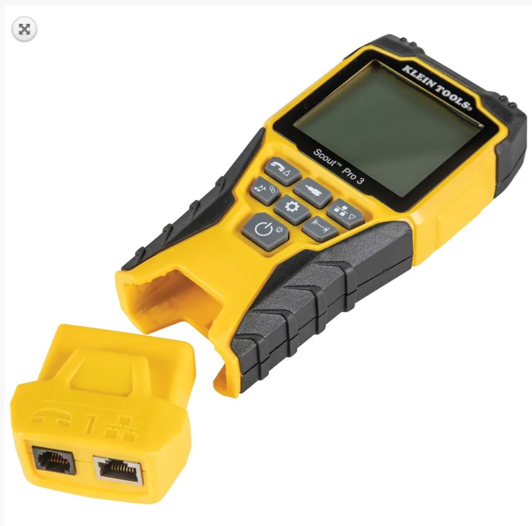 KLEIN TOOLS - Cable Tester Kit with Scout™ Pro 3 Tester, Remotes, Adapter and Battery - VDV501-851