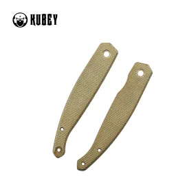 Kubey Replacement Hardware Micarta Handle Scales for EDC Pocket Knives, No Screws Included, KH039