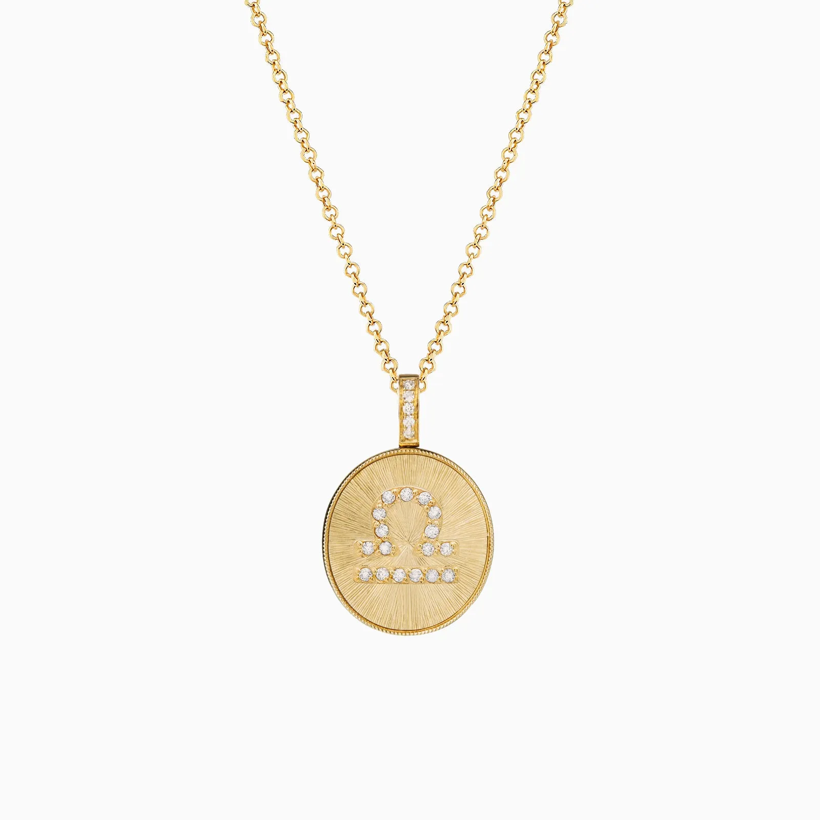 Libra Zodiac Pendant Necklace