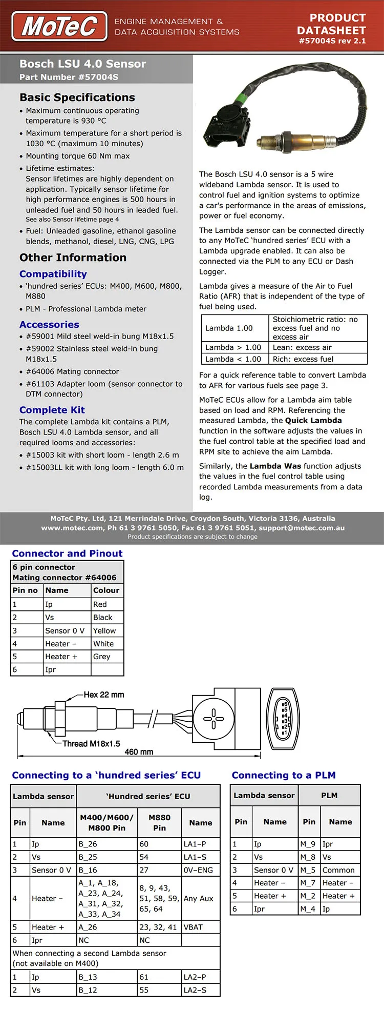 LSU 4.0 LAMBDA SENSOR
