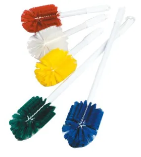 MicroNova BRRE-01 M-Zone Bottle Brush with 3.25" dia. Head &amp; 16" Handle, Red