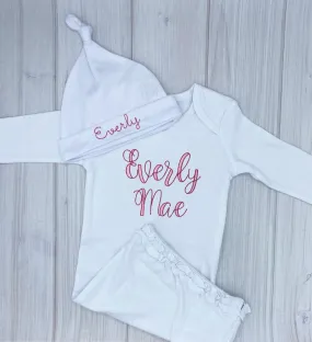 Newborn Coming Home Gown Set