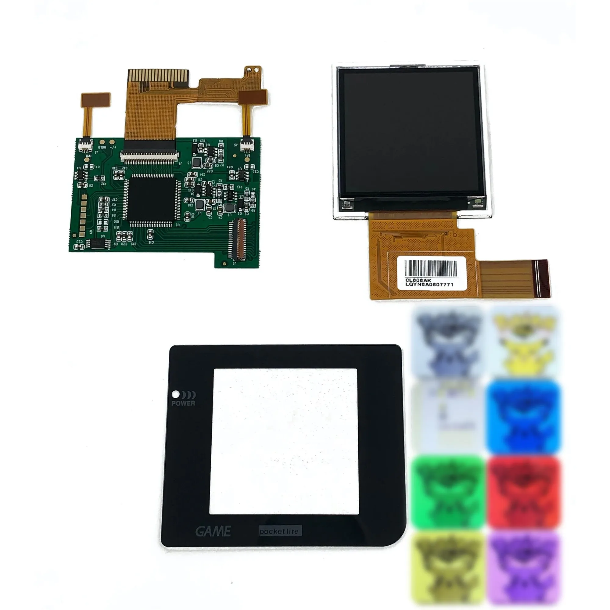 Nintendo Game Boy Pocket TFT Backlight Mod Kit with Color Palettes - Hispeedido