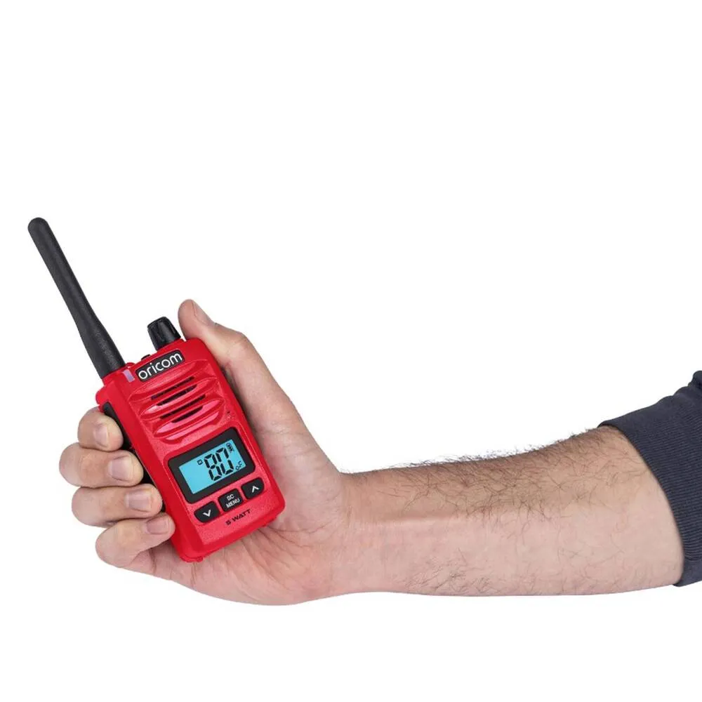 Oricom DTX600RD 5 Watt IP67 Waterproof Handheld UHF CB Radio - Red