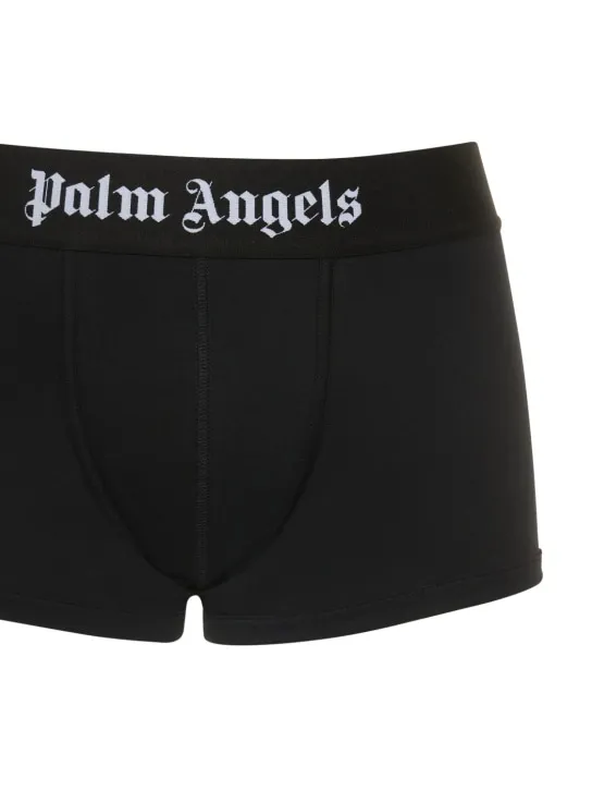 Palm Angels   Logo stretch cotton boxer briefs 