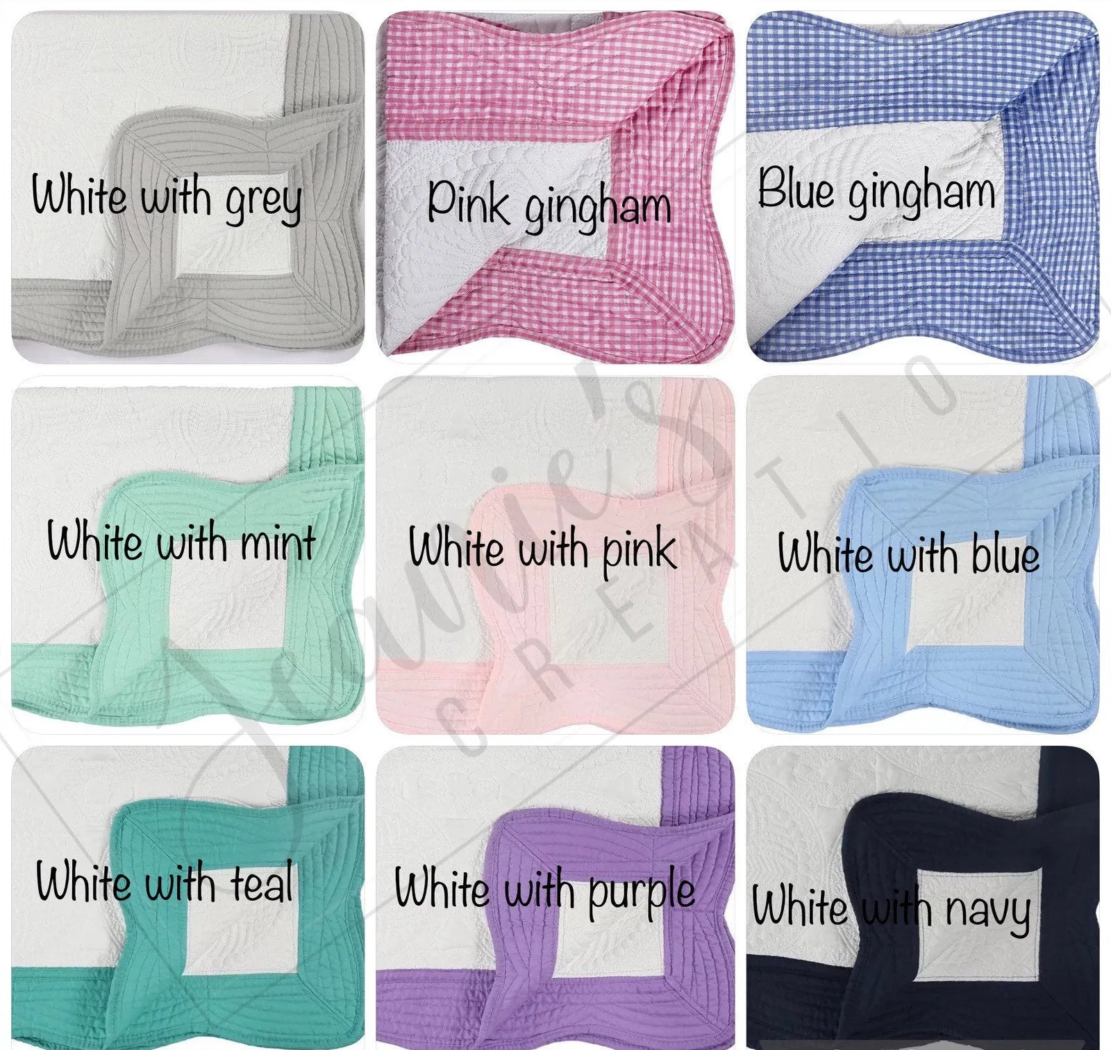 Personalized Baptism Quilt Blanket, Christening Gift
