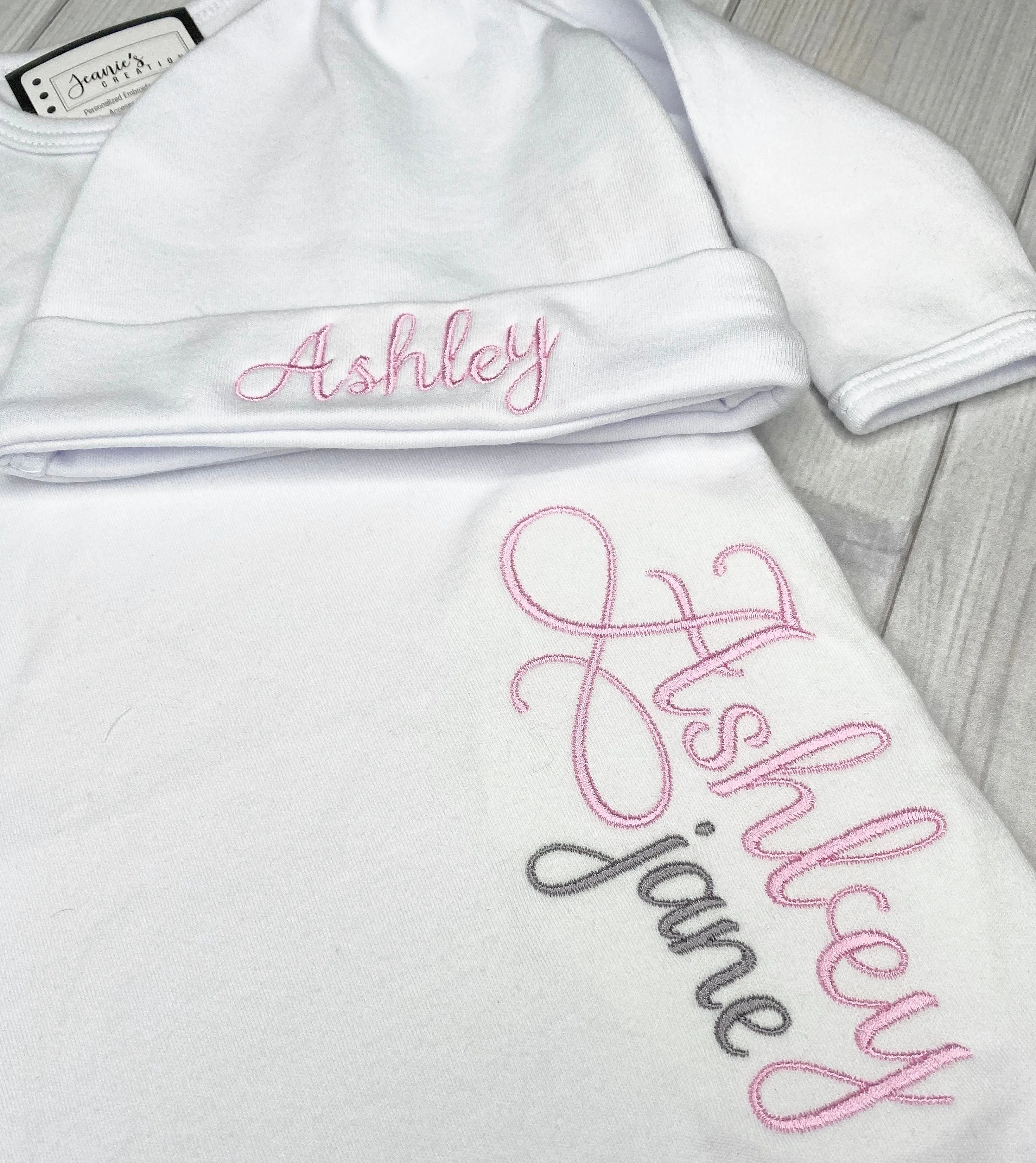 Personalized Newborn Coming Home Gown Set