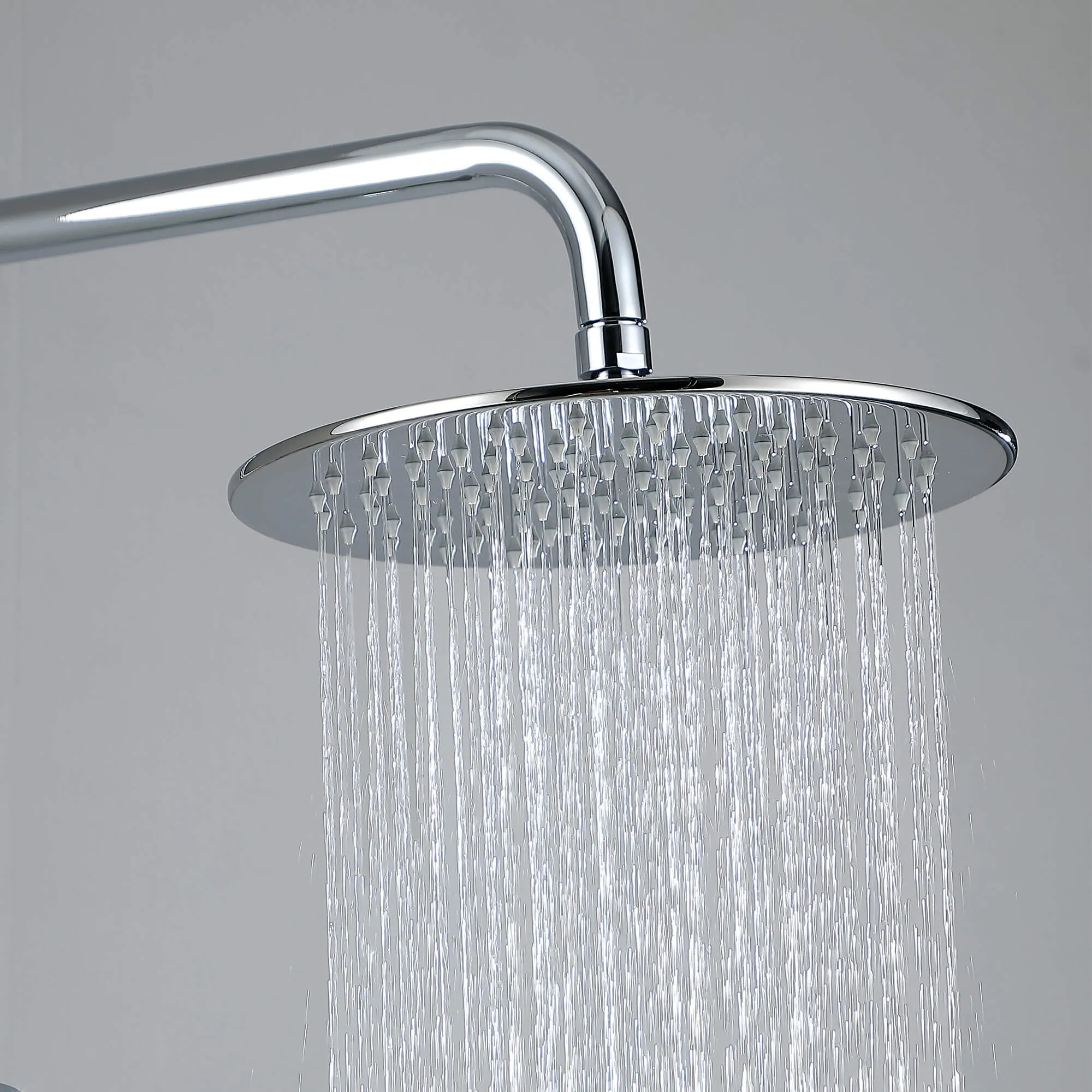 Rain Shower System with Tub Spout and High Pressure 10" Rain Shower Head RB0880
