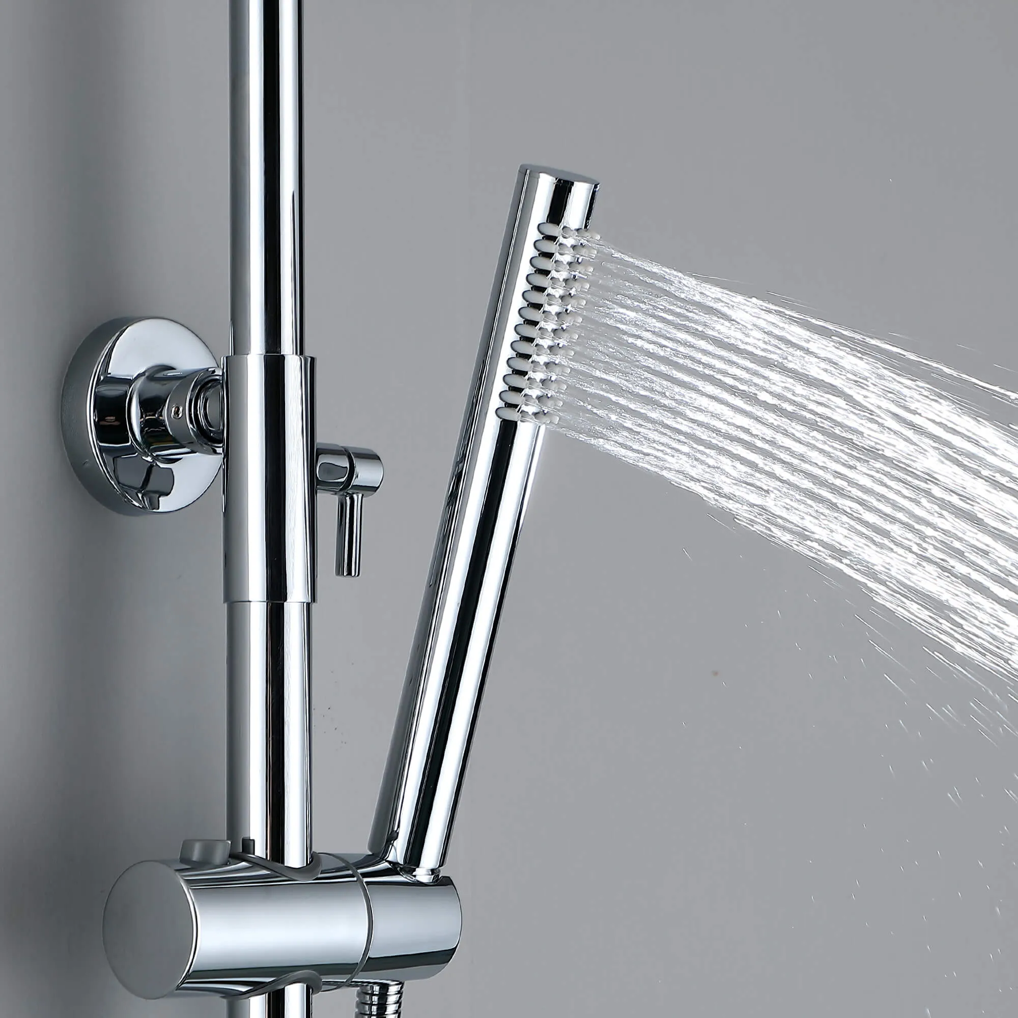 Rain Shower System with Tub Spout and High Pressure 10" Rain Shower Head RB0880