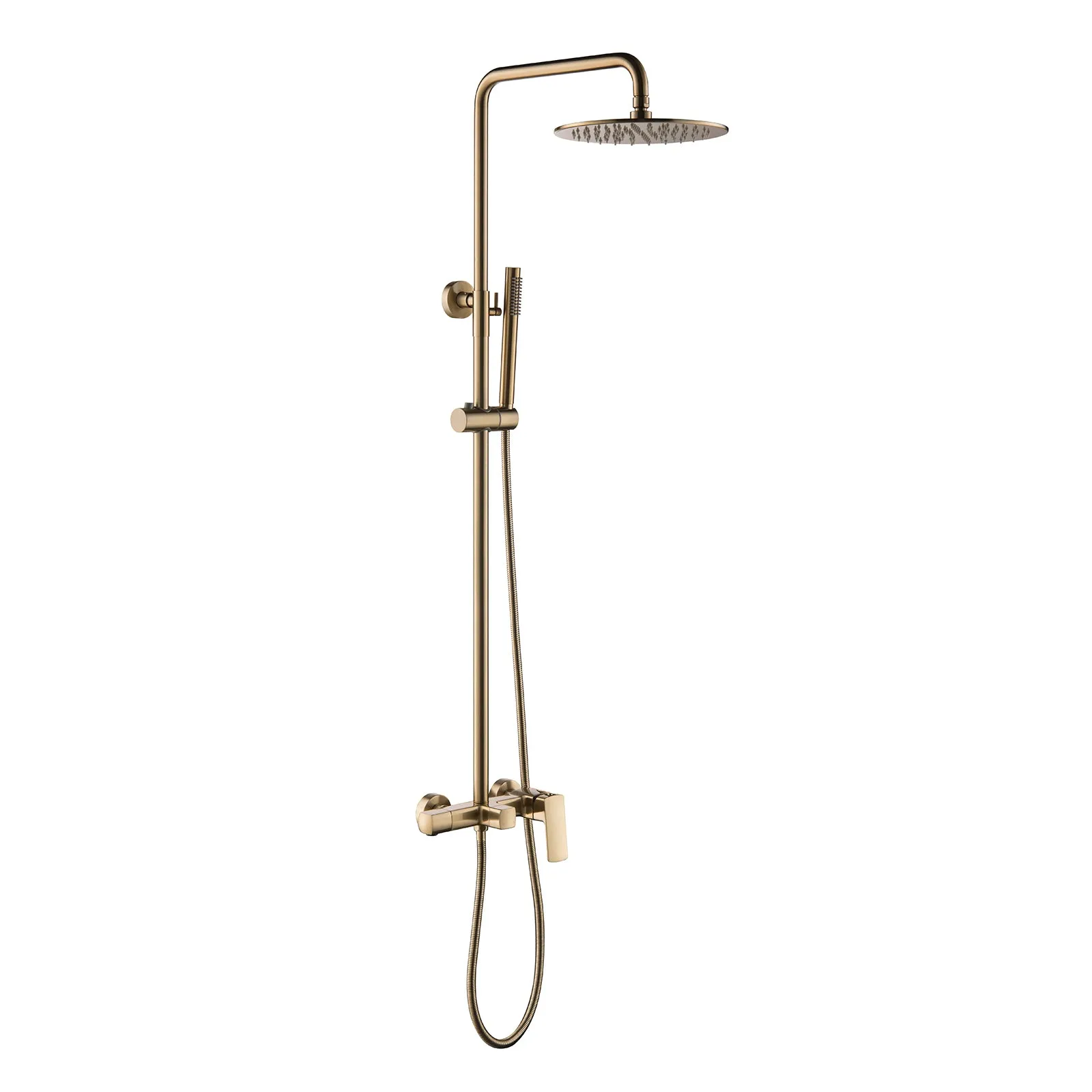Rain Shower System with Tub Spout and High Pressure 10" Rain Shower Head RB0880