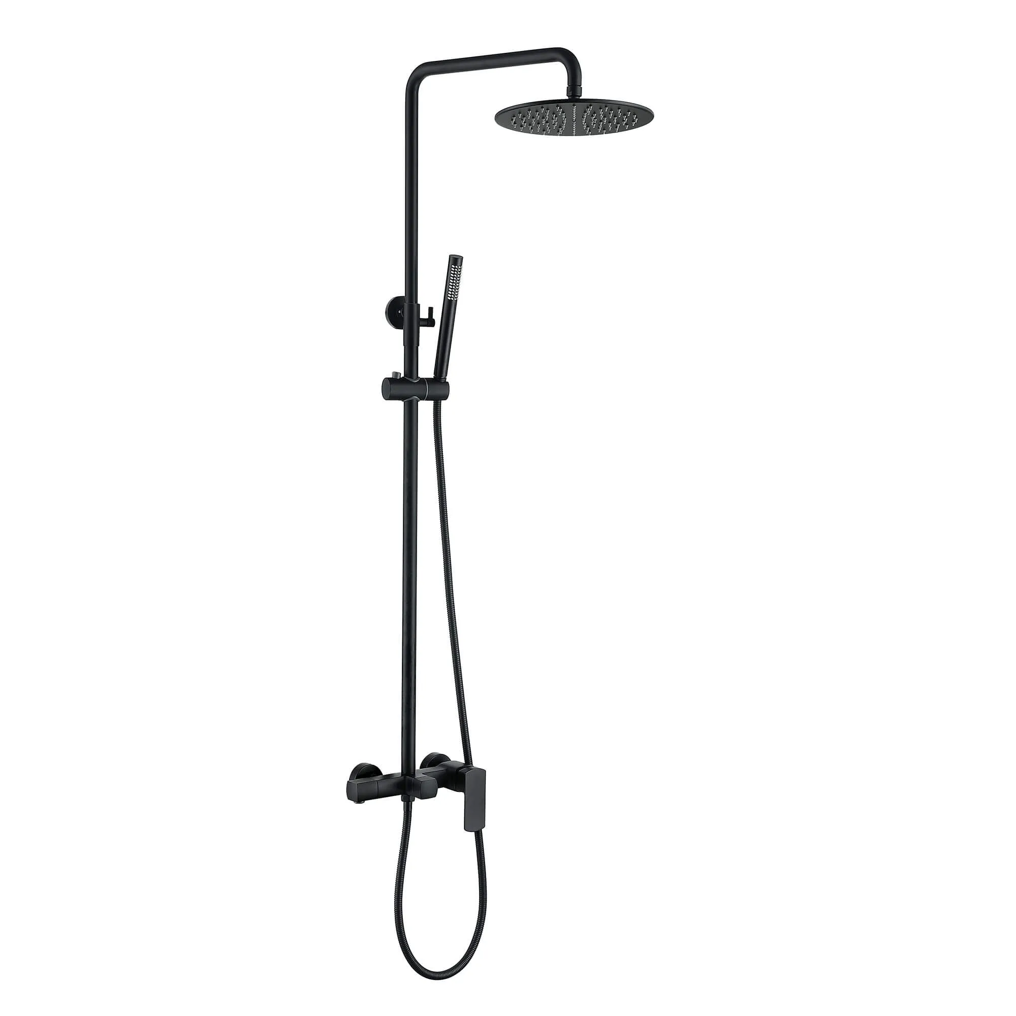Rain Shower System with Tub Spout and High Pressure 10" Rain Shower Head RB0880