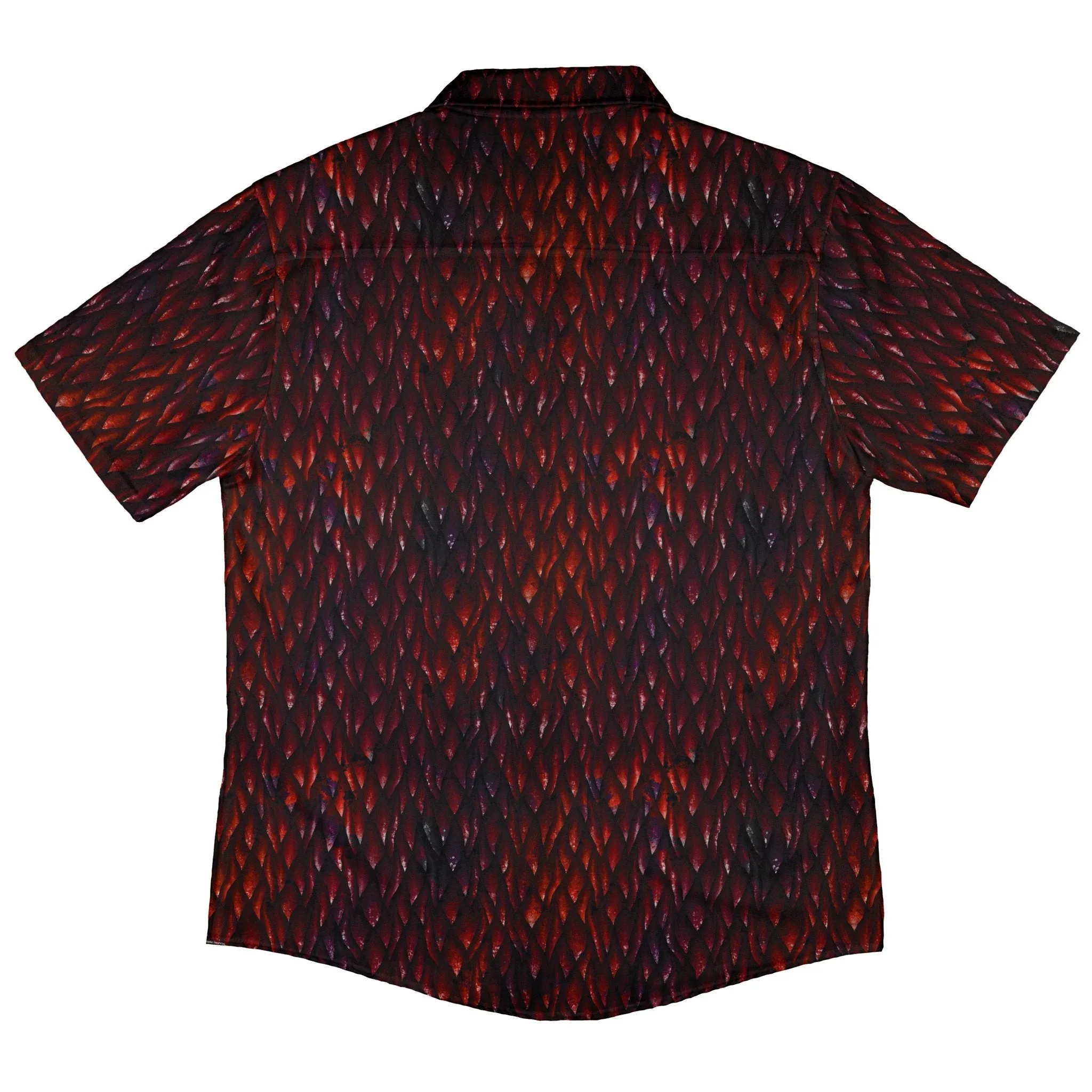 Red Dragon Scales Dnd Button Up Shirt