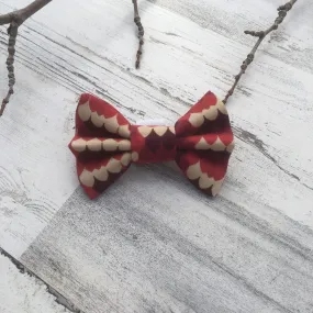 Red Scales - Slip On Bow Tie