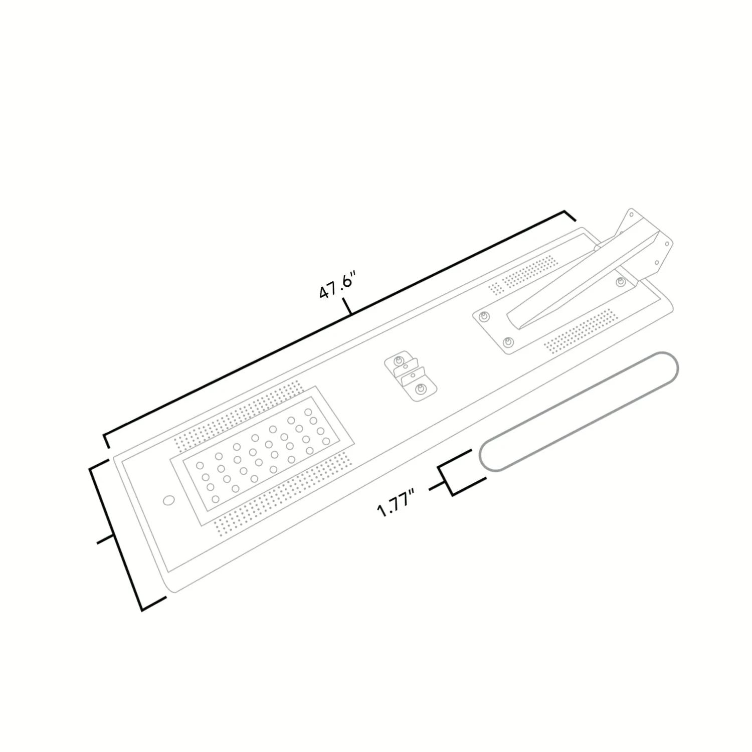 Residential and Commercial Solar LED Pathway And Street Light - 4200Lm with App Control