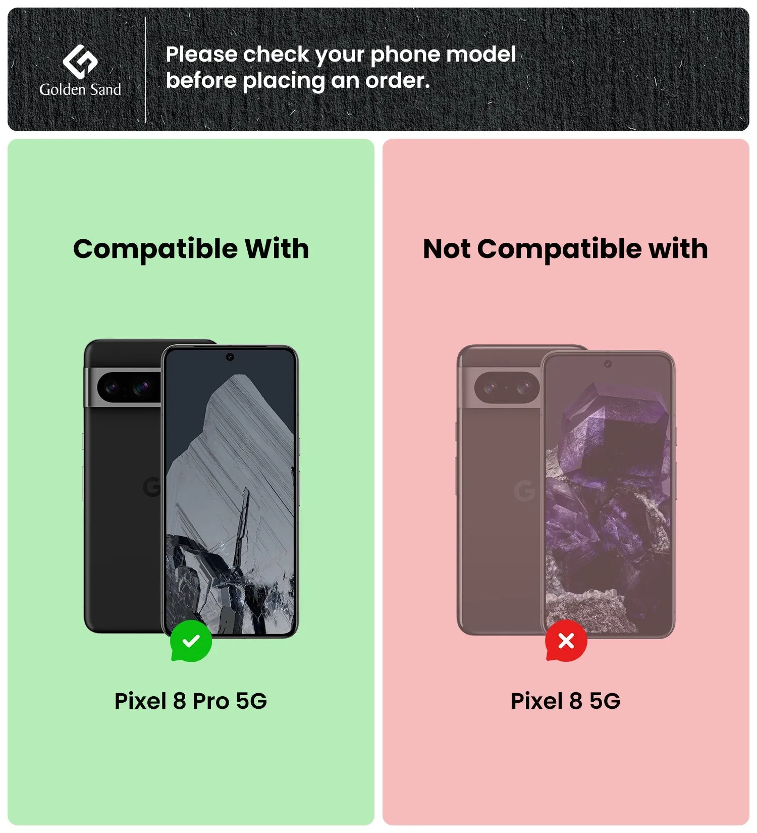 Rugged Frosted Semi Transparent PC Shock Proof Slim Back Cover for Google Pixel 8 Pro 5G, 6.7 inch, Black
