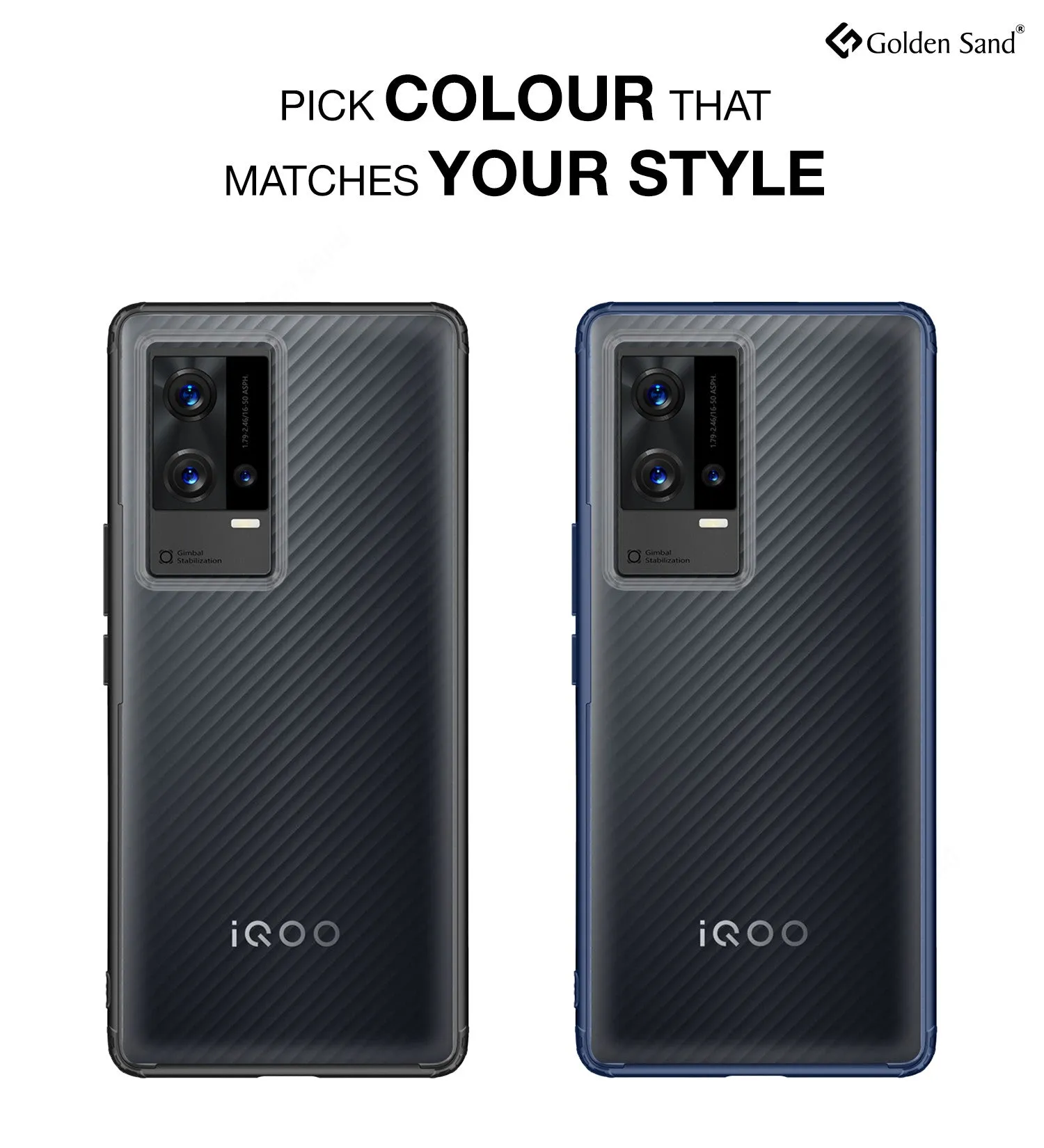 Rugged Frosted Semi Transparent PC Shock Proof Slim Back Cover for iQOO 9 5G, 6.56 inch, Blue