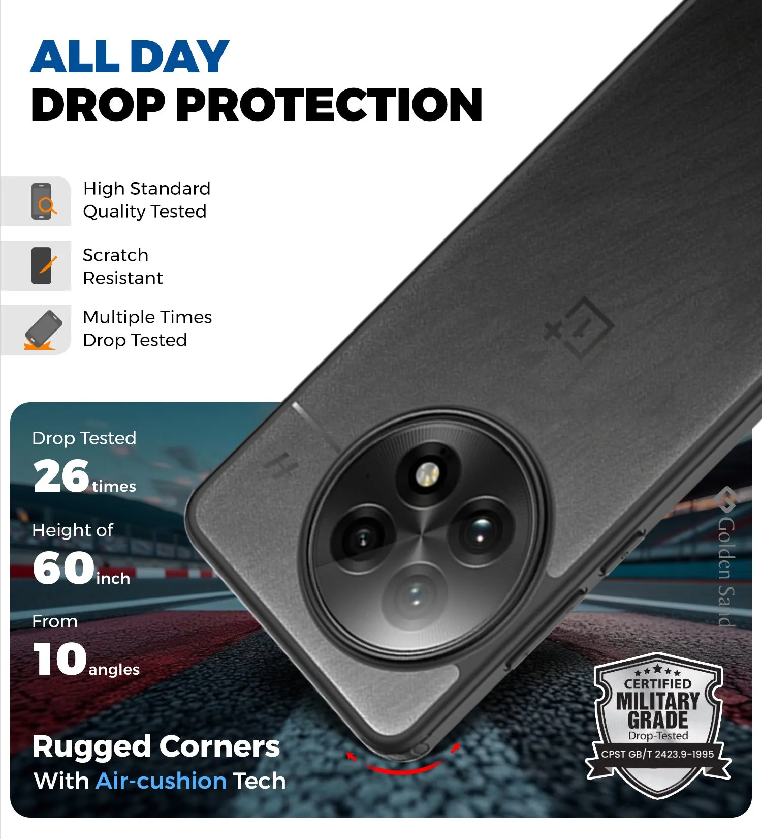 Rugged Frosted Semi Transparent PC Shock Proof Slim Back Cover for OnePlus 13 5G, 6.82 inch, Black