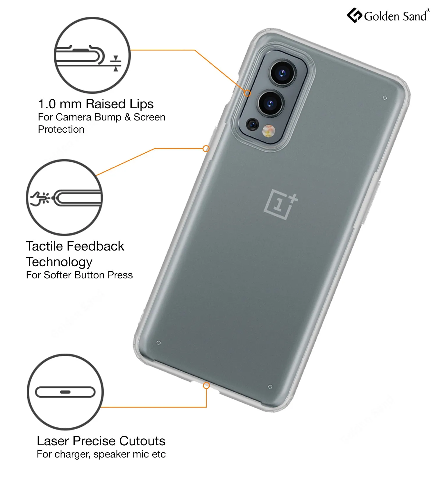 Rugged Frosted Semi Transparent PC Shock Proof Slim Back Cover for OnePlus Nord 2 5G, 6.43 inch, Translucent White