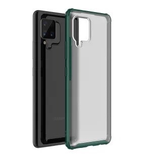 Rugged Frosted Semi Transparent PC Shock Proof Slim Back Cover for Samsung Galaxy M42 5G, Samsung Galaxy A42 5G, 6.6 inch, Green