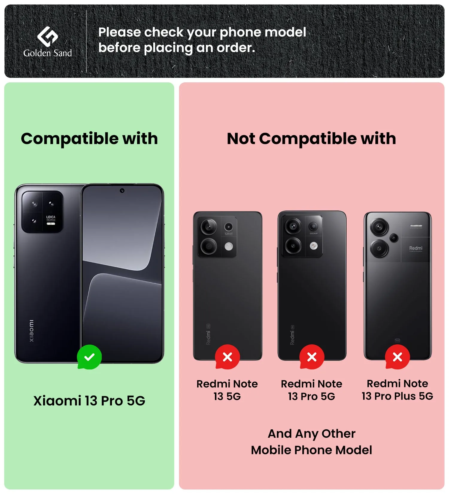 Rugged Frosted Semi Transparent PC Shock Proof Slim Back Cover for Xiaomi 13 Pro 5G, 6.73 inch, Black