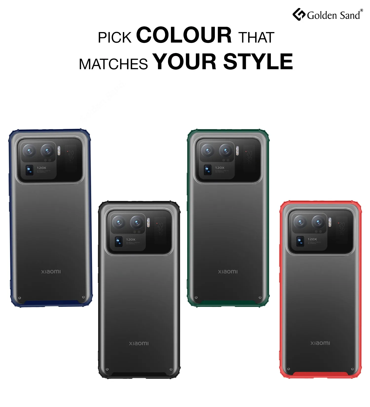 Rugged Frosted Semi Transparent PC Shock Proof Slim Back Cover for Xiaomi Mi 11 Ultra, 6.81 inch, Green