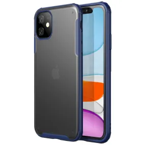 Rugged Frosted Series Hybrid Translucent Back Cover for Apple iPhone 11 6.1 inch, Blue