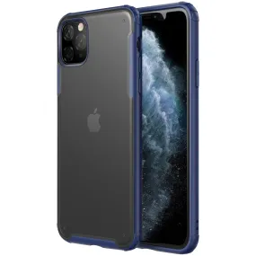 Rugged Frosted Series Hybrid Translucent Back Cover for Apple iPhone 11 Pro 5.8 inch, Blue