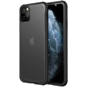Rugged Frosted Series Hybrid Translucent Back Cover for Apple iPhone 11 Pro Max 6.5 inch, Black