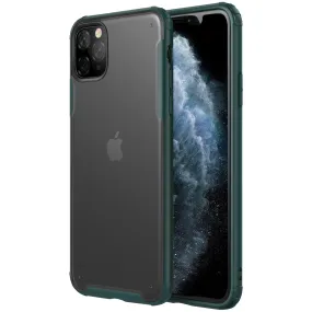 Rugged Frosted Series Hybrid Translucent Back Cover for Apple iPhone 11 Pro Max 6.5 inch, Green