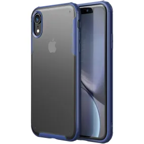 Rugged Frosted Series Hybrid Translucent Back Cover for Apple iPhone XR 6.1 inch, Blue