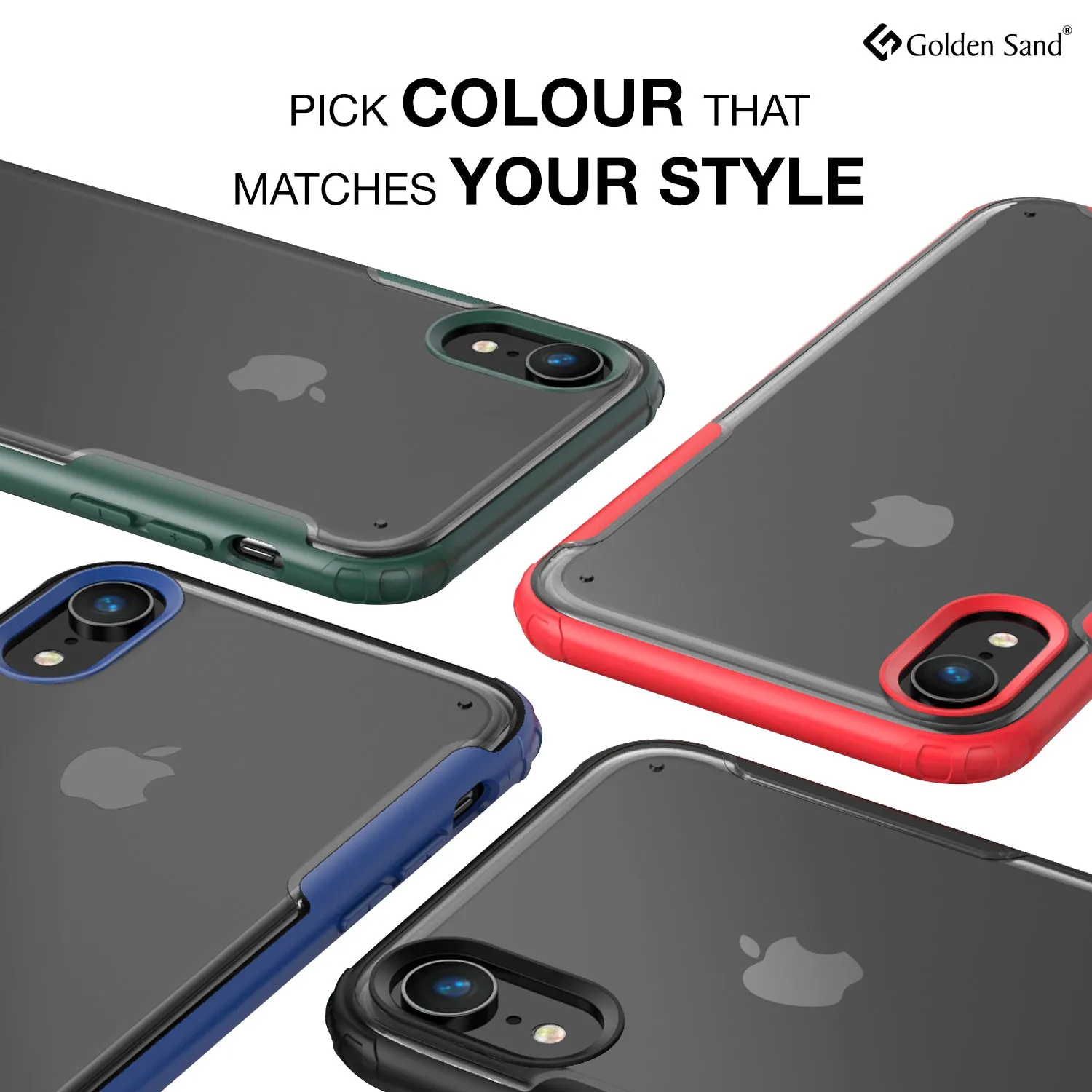 Rugged Frosted Series Hybrid Translucent Back Cover for Apple iPhone XR 6.1 inch, Red