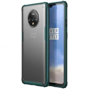 Rugged Frosted Series Hybrid Translucent Back Cover for One Plus 7T 6.5 inch, Green