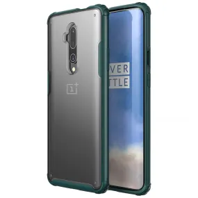 Rugged Frosted Series Hybrid Translucent Back Cover for One Plus 7T Pro, OnePlus 7 Pro, 6.7 inch, Green