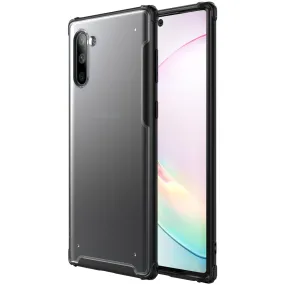 Rugged Frosted Series Hybrid Translucent Back Cover for Samsung Galaxy Note 10 6.7 inch, Black