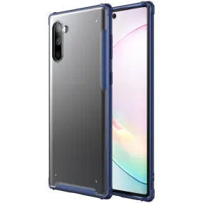 Rugged Frosted Series Hybrid Translucent Back Cover for Samsung Galaxy Note 10 6.7 inch, Blue