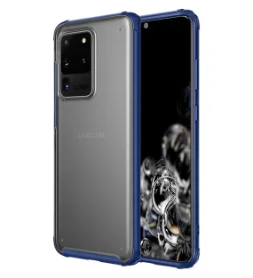 Rugged Frosted Series Hybrid Translucent Back Cover for Samsung Galaxy S20 Ultra 6.9 inch, Blue