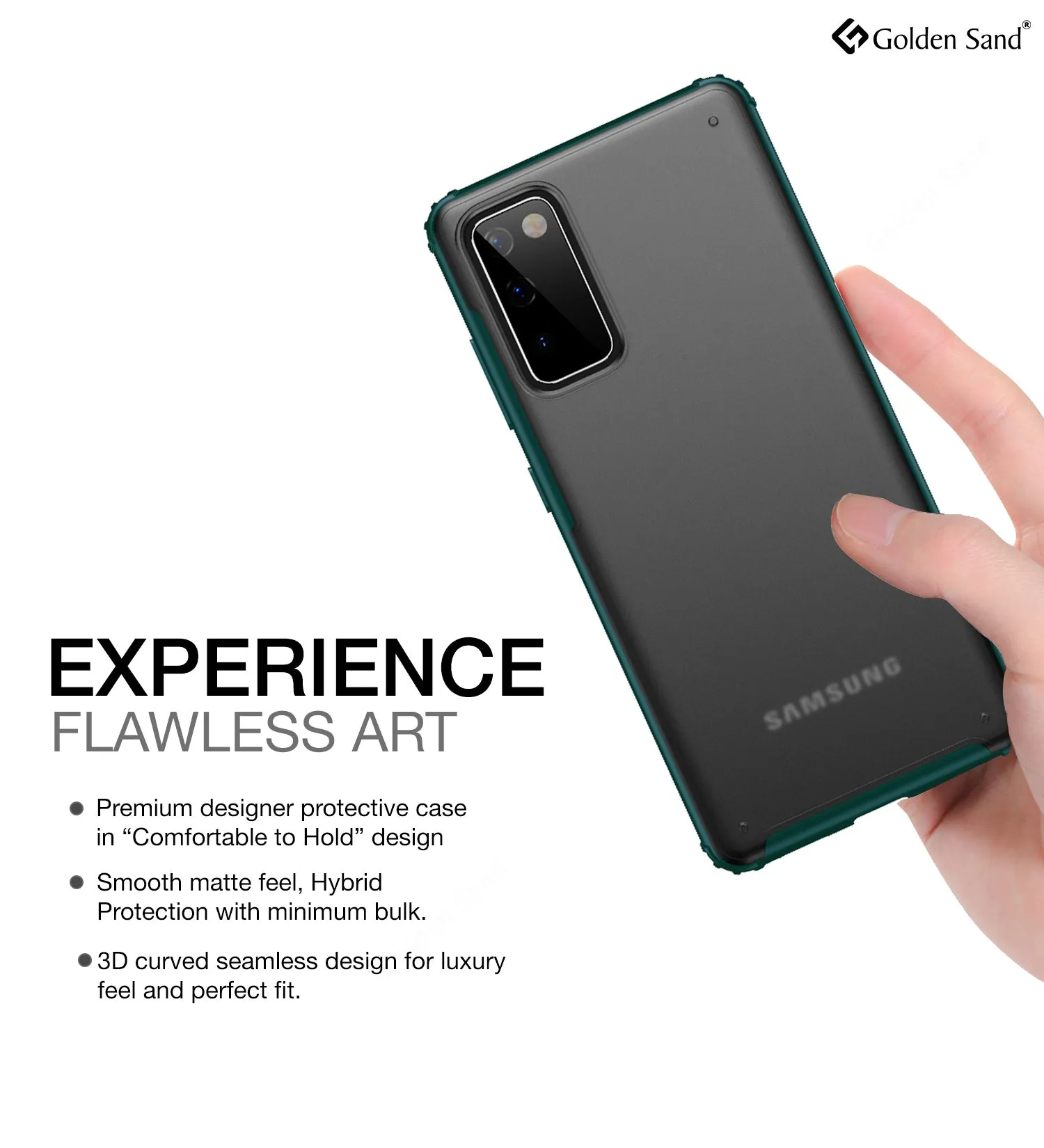 Rugged Frosted Series Semi Transparent PC Shock Proof Slim Back Cover for Samsung Galaxy S20 FE, Samsung Galaxy S20 FE 5G, Green