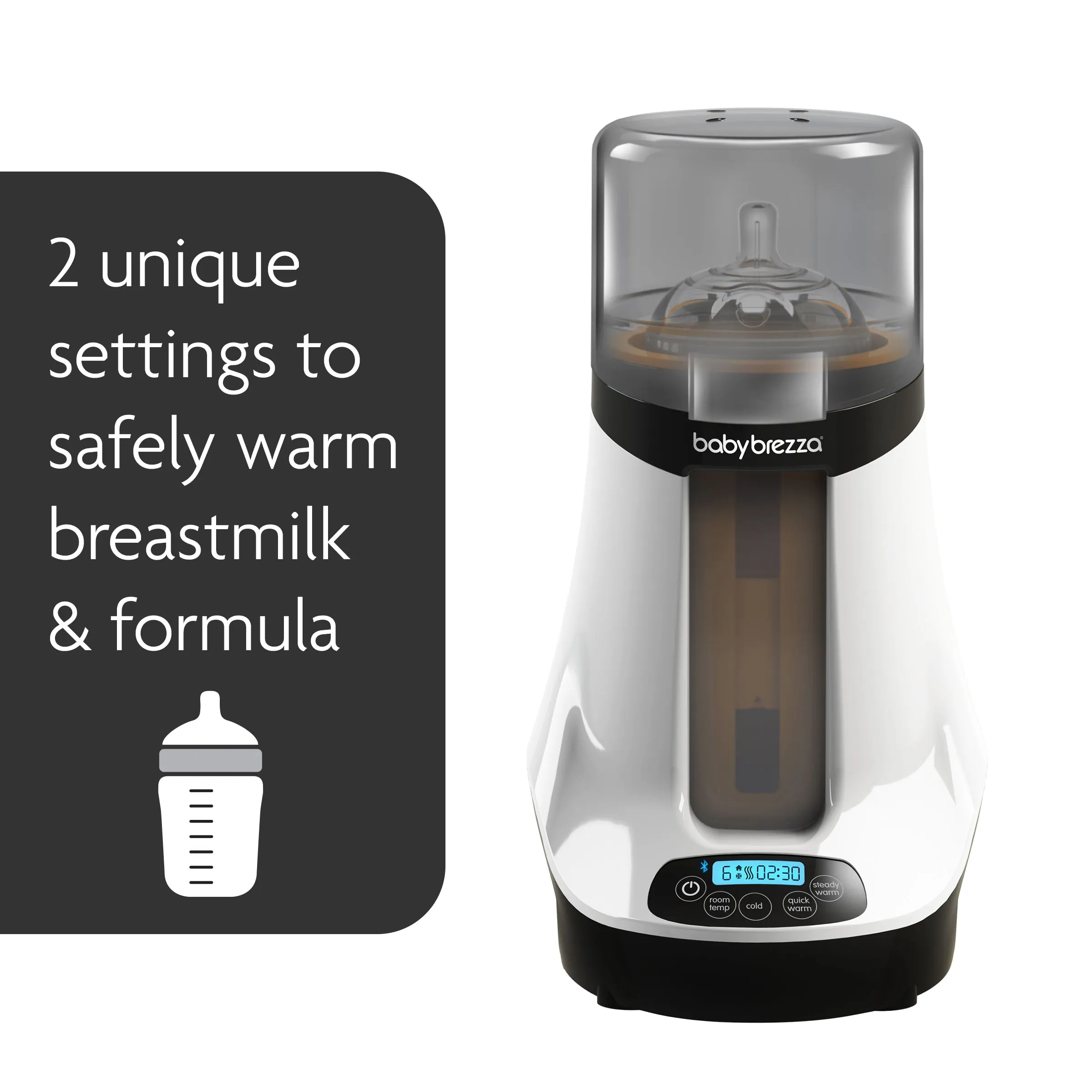 Safe   Smart Universal Baby Bottle Warmer with Bluetooth