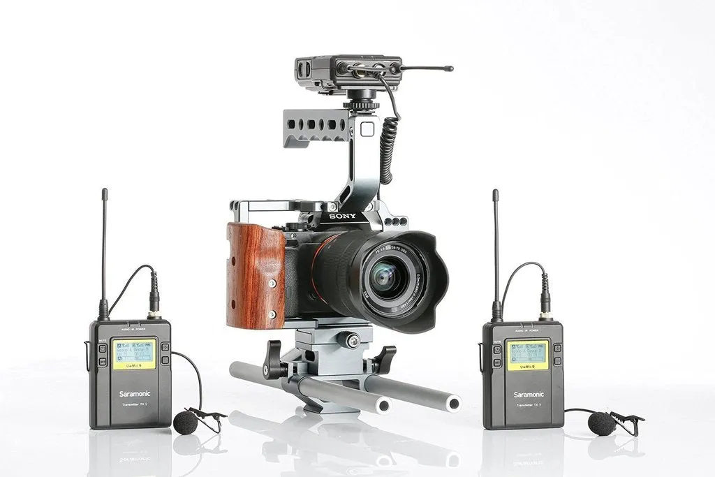 Saramonic UwMic9 RX9 TX9 TX9 2-Person Wireless Lavalier Microphone System with Portable Dual-Channel Camera-Mountable Receiver