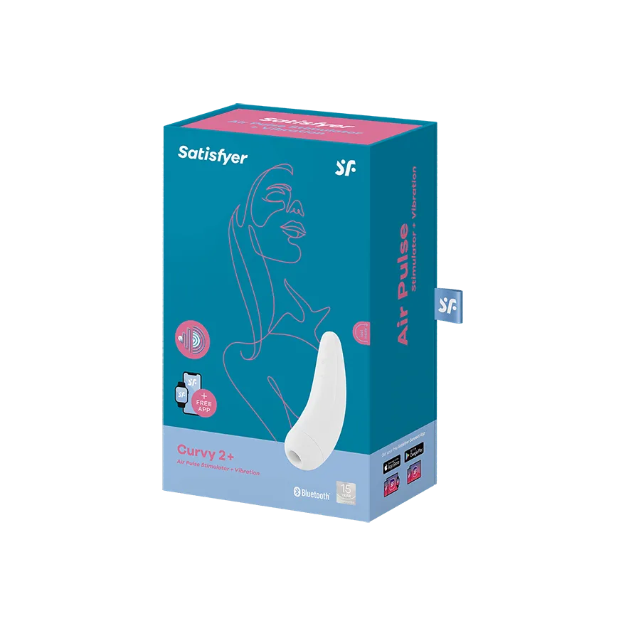 Satisfyer Curvy 2  2-N-1 Rechargeable Silicone Clitoral Stimulator with Air Pulse Technology